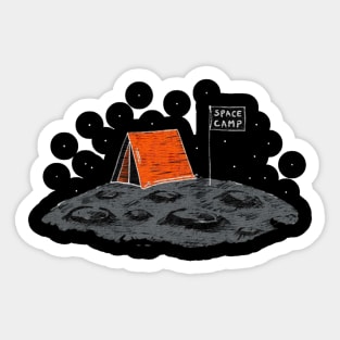 Space Camping Sticker